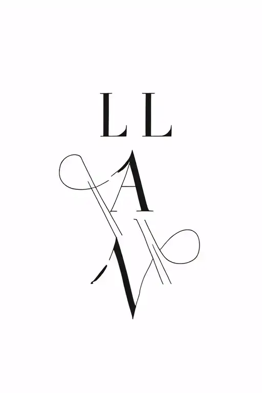 Initials L And A And W