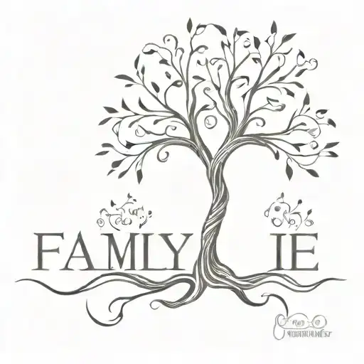 Names Family Tree Intertwined