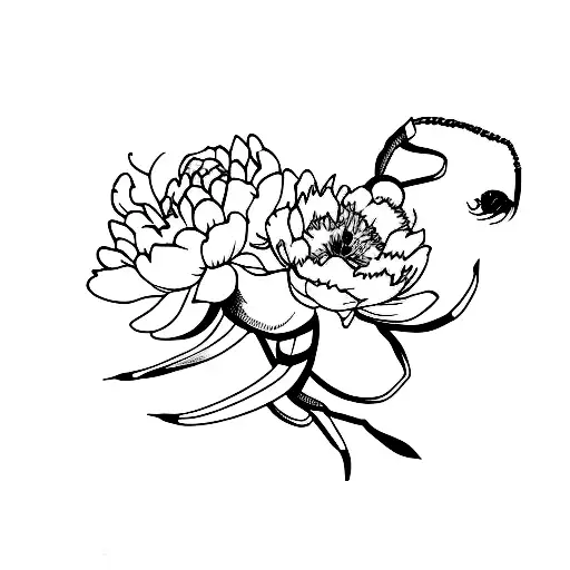 Scorpion And Peony