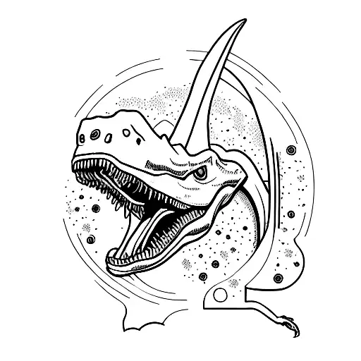 Dinosaur With The German Organ Donor