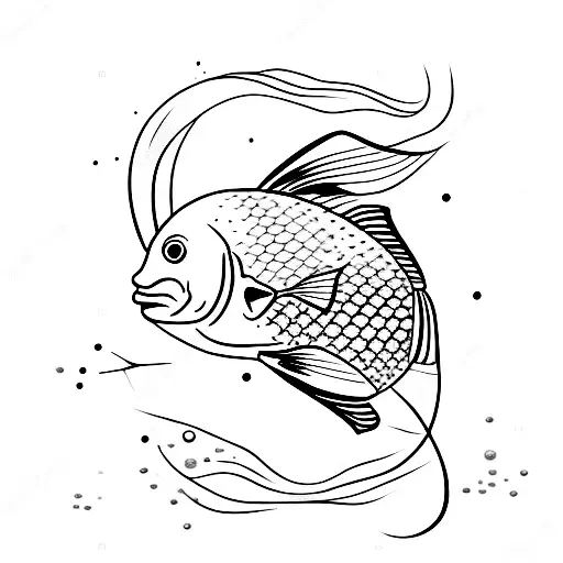 Scientific Illustration Of A Fish