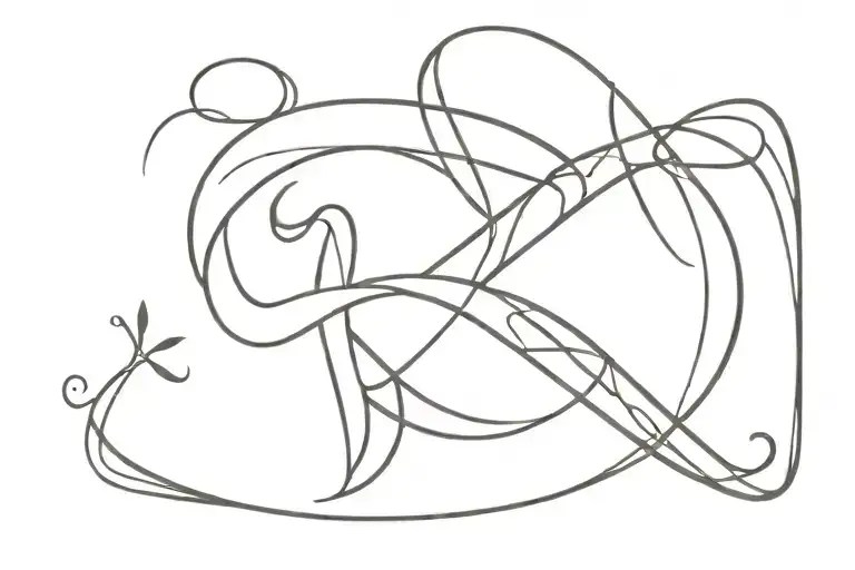 Number 22 With Infinity Symbol And A J