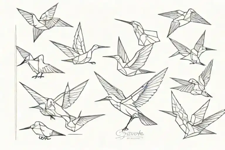 Paper Crane Turning Into Real Bird In 4 Steps