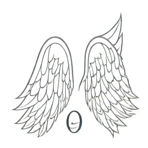 Angel Wings With Roman Numerals 2005 Roman Numeral