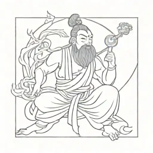 Chinese God Erlang Shen