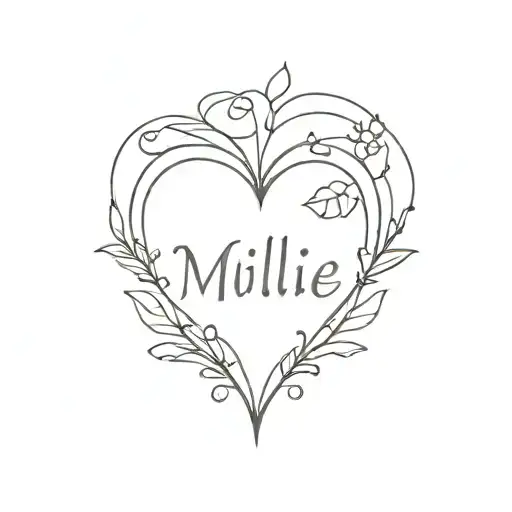 Millie With Love Heart Shape
