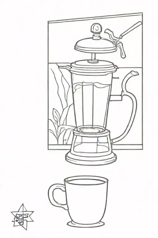 Coffee Moka Pot By The Window Sill