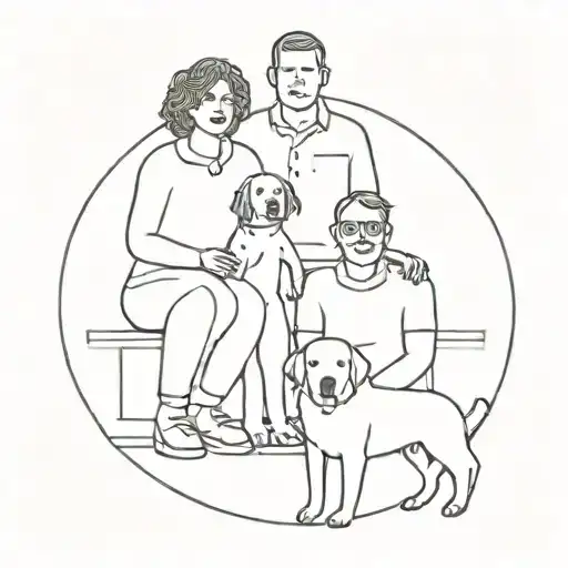 A Family With Dog