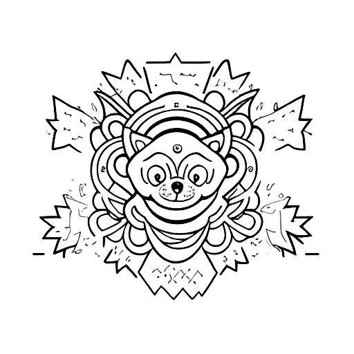 A Minimalist Tattoo Of Maggie's Favorite Toy As A Small Symbol