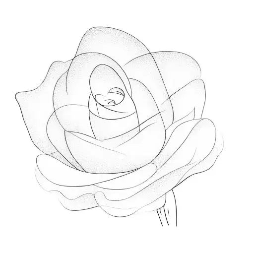 A Red Flower On A Black Background