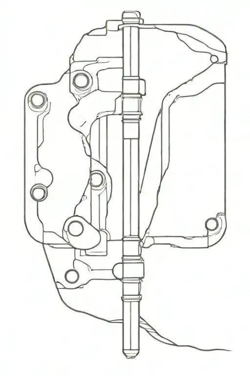 A Hinge And Some Parts Where The Hinge Was With Broken Holes