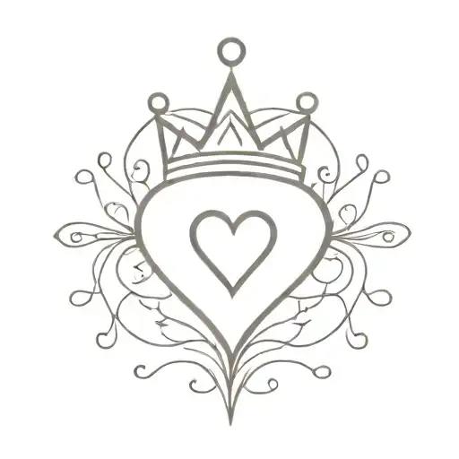 Crown And Heart Surrounded