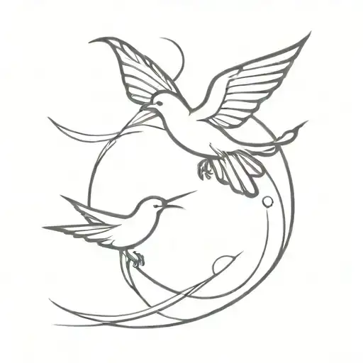 Dance And Bird Flying