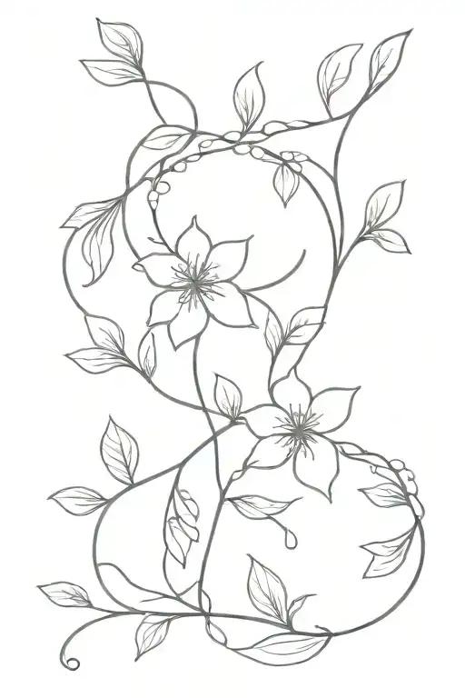 Simple Floral Vine