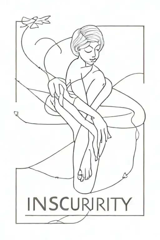 The Word Insecurity Wrapped Around A Person