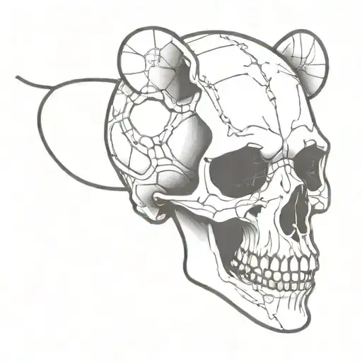 Mouse Skull With Cyber Eye