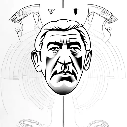 A Creative Design Made From The Letters Of My Grandads Name Which Is Anthony Quinn