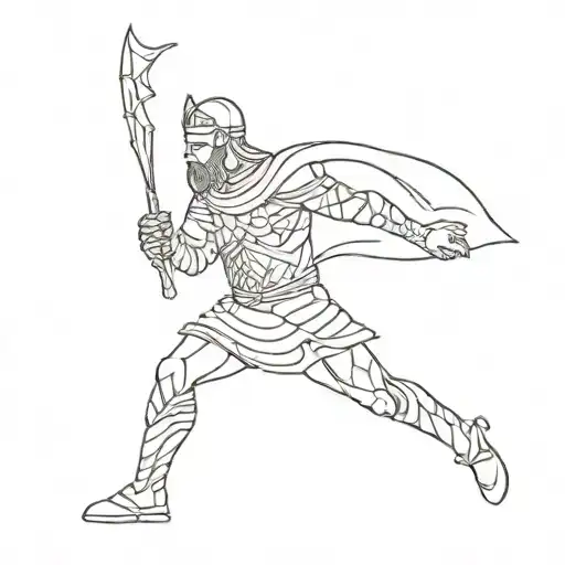 Slavic Warrior In The Cold