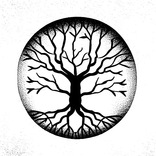 Tree Of Life With Face