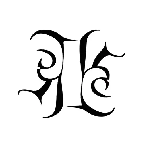 Ambigram Of Leo And Mea