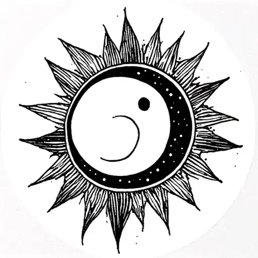 Moon Sun Star Semicolon