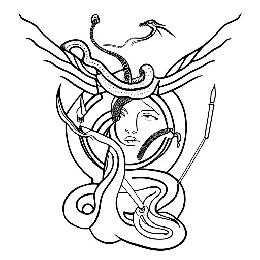 Artemis With A Snake And Laurel