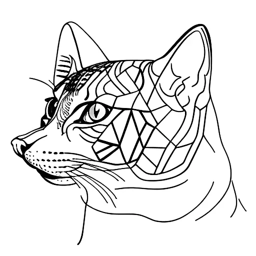 Bengal Cat And Dog With A Halo