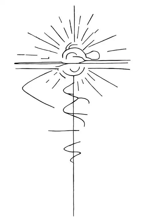 A Fine Line Tattoo Based On The Song 'Guiding Light' By Foy Vance