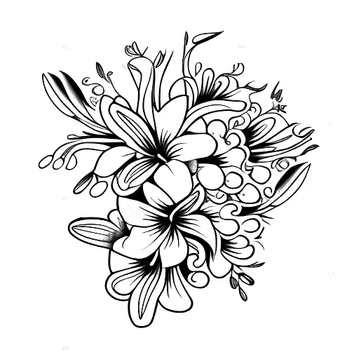 A Beautiful Bouquet Of Lilies Of The Valley Surrounded By Delicate Carnations