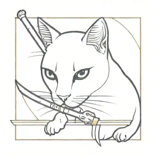 Cat With A Sword