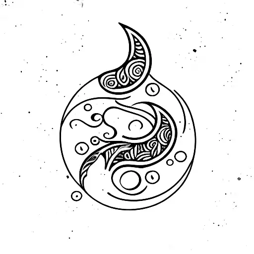 Crescent Moon Outline