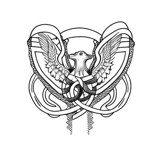 Medusa With A Ribbon That Says Ptsd