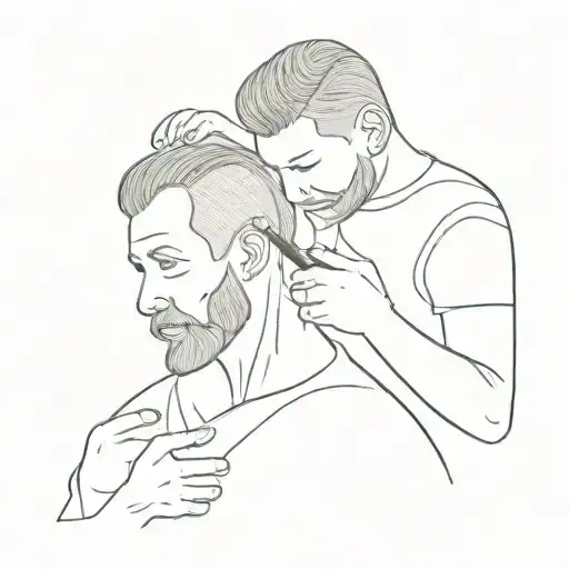 Brushing Hair From Dad