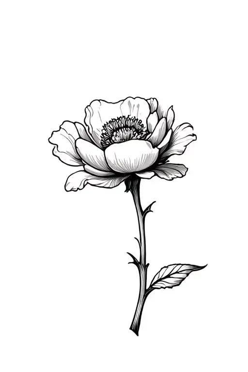 Cherokee Rose On A Stem Simple