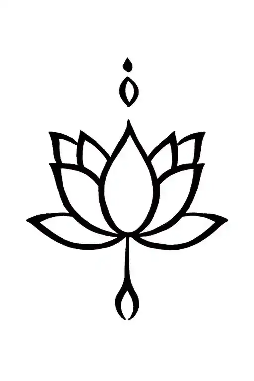 Henna Style With Lotus Flower