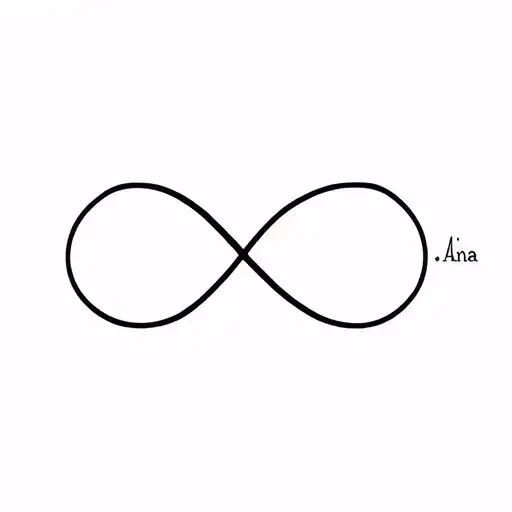 Infinity Symbol And First Name Alain And Ana