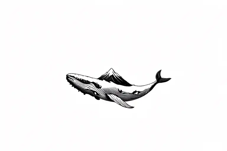 Whale With A Mountain For A Back