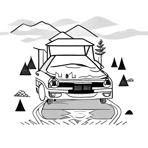 Car On The Mountain Road