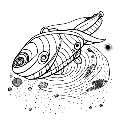 Hitchhikers Guide To The Galaxy Whale And Flowers Falling