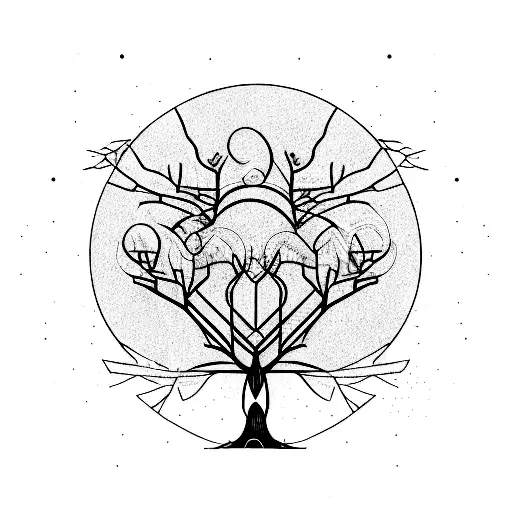 A Mechanical Tree With Dates In Its Roots