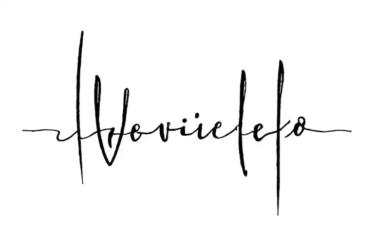 Writing Tattoo Black And White