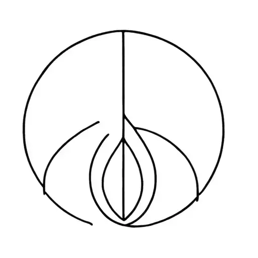 Peaceful Symbol Tattoo Simple And Unique Minimalist