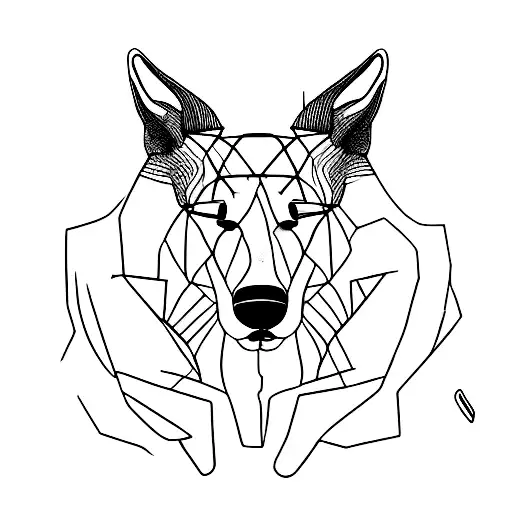 Black And White Greyhound Sleeping