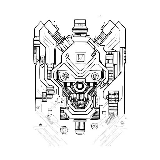 Un Motif De Type Cyberpunk