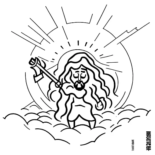 A Modern Twist On The Traditional Image Of Jesus Walking On Water