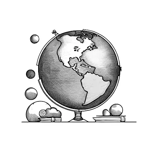 Book And Globe Design