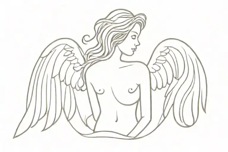 Angel Broken Wings And Falls From Heaven