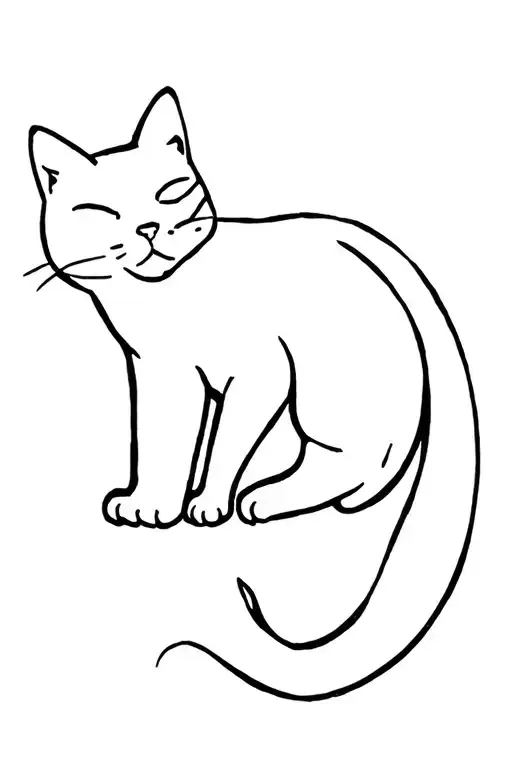 Small Tuxedo Cat Playing