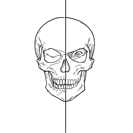 Half A Soldier's Face Half A Soldier's Face Skull