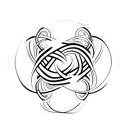 Infinity Symbol With Heart And Cross